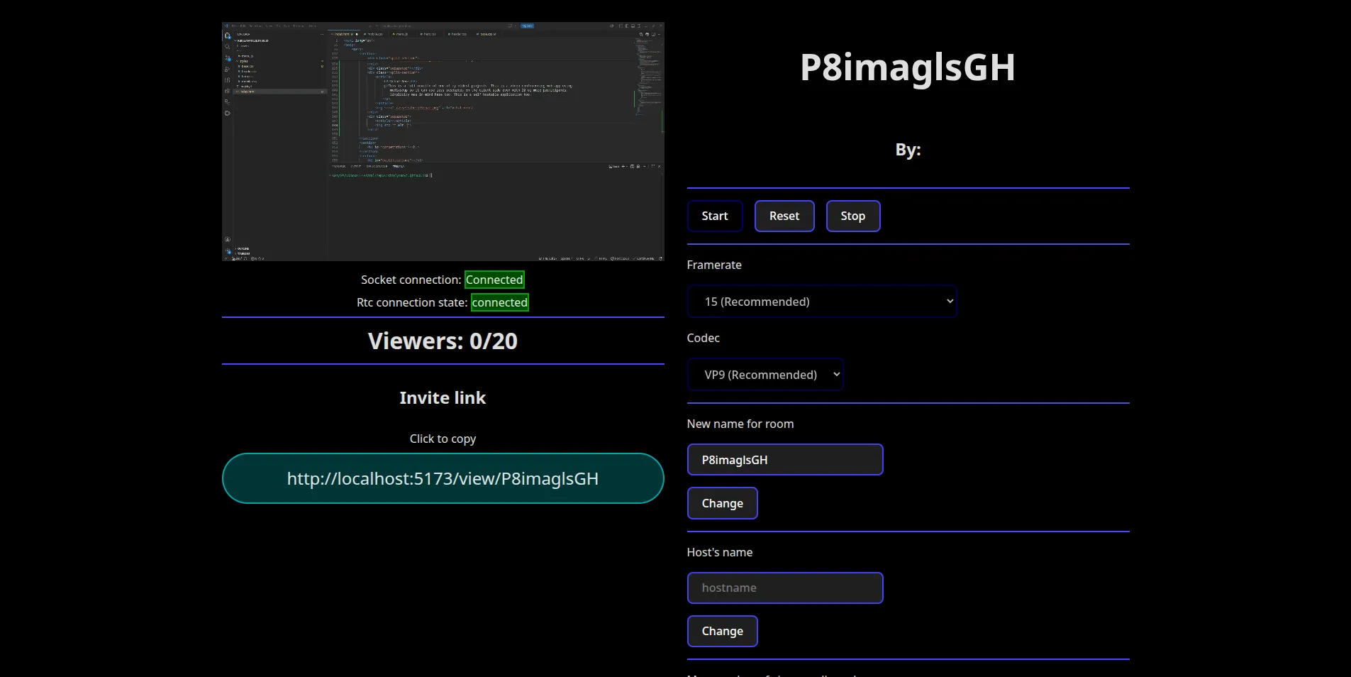 simple screenshare screenshot